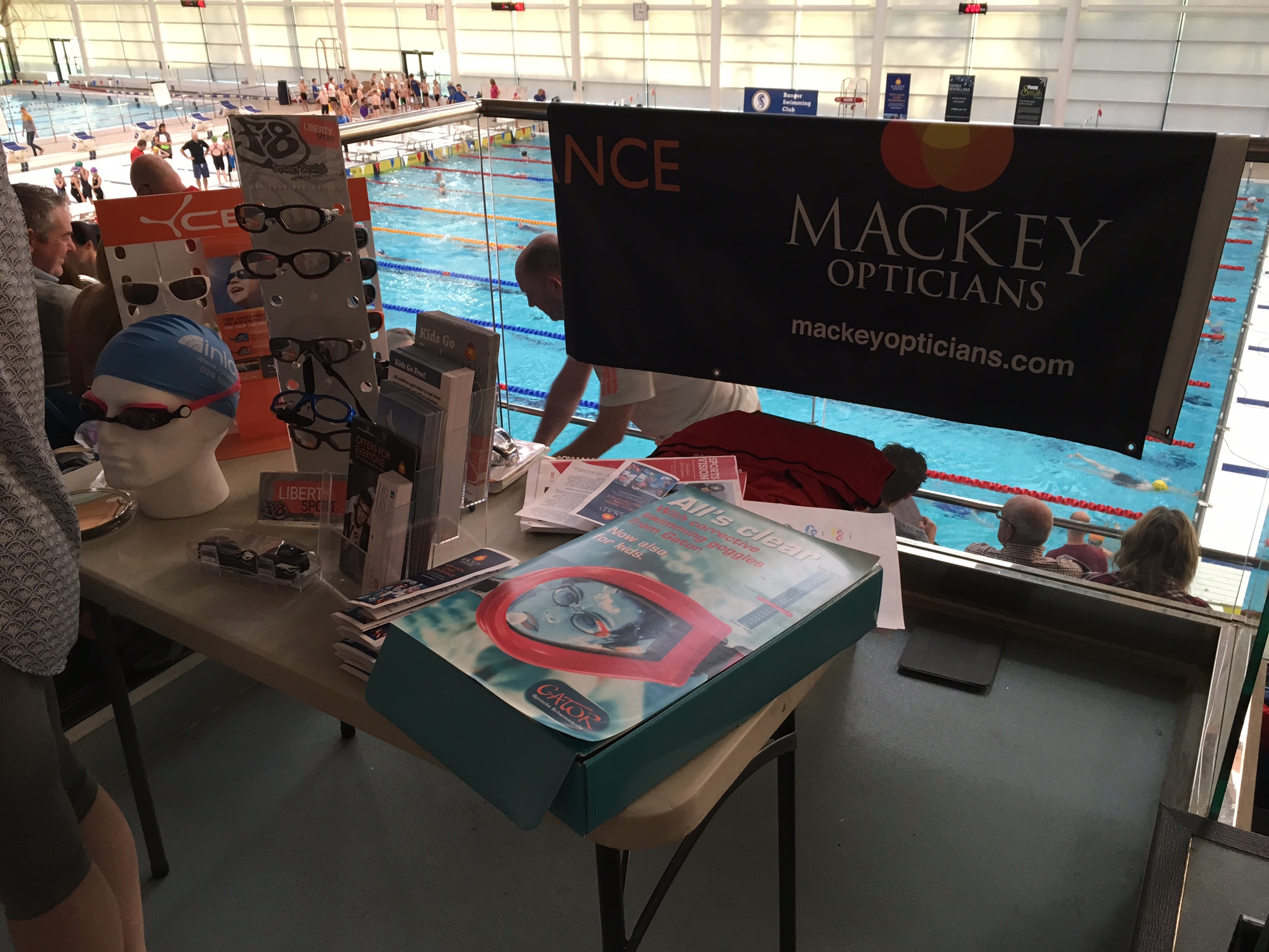 Mackey Opticians at Bangor Minor Swim Gala