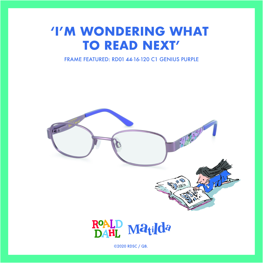 Roald Dahl eyewear arrives for International Book Day
